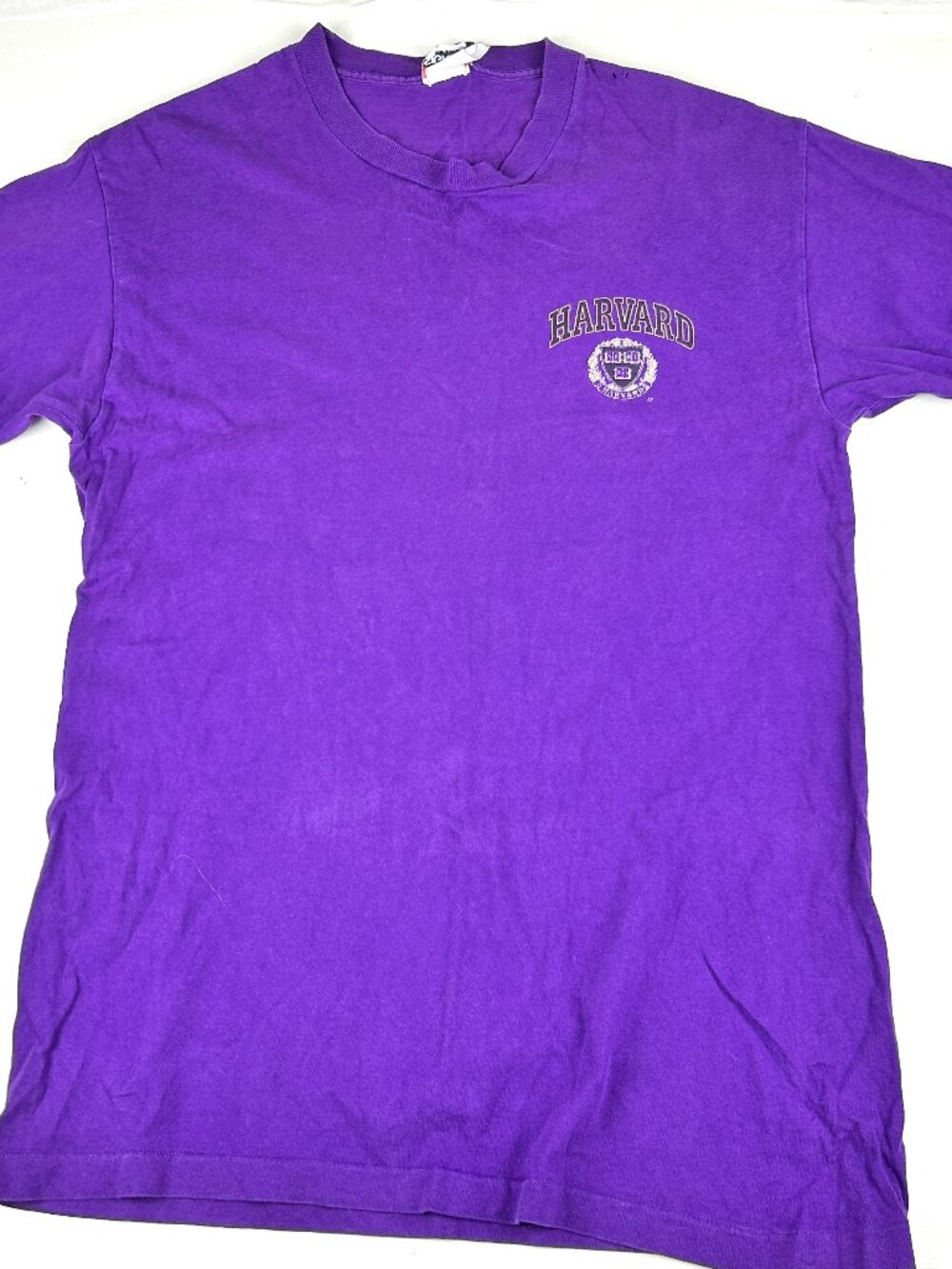 Vintage Harvard University T-Shirt Men’s Medium Signal Sports Purple Made in USA